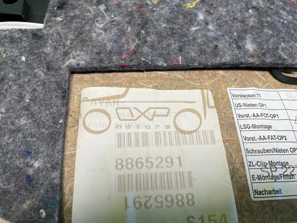 Mercedes-Benz E-Class W211 Rear driver side interior door panel set - interior door panel