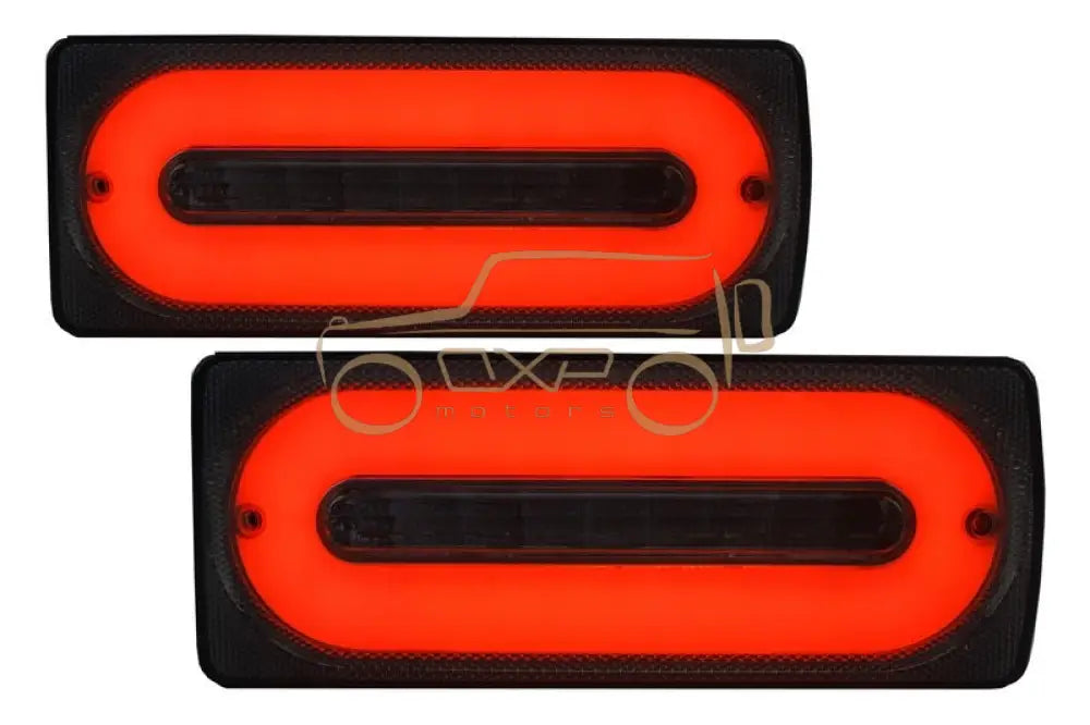 Mercedes-Benz G-Class W463 (1989-2015) LED Taillights with Black Door Moldings