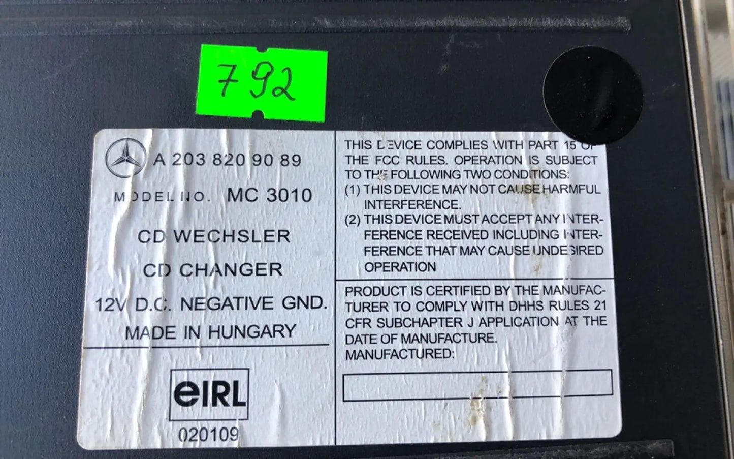 Mercedes-Benz G-Class W463 CD Changer