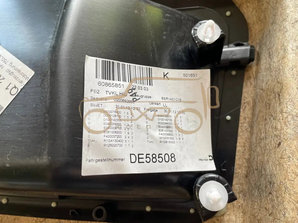 BMW F02 (7 Series Long) Door panel set with center console - Door panel set