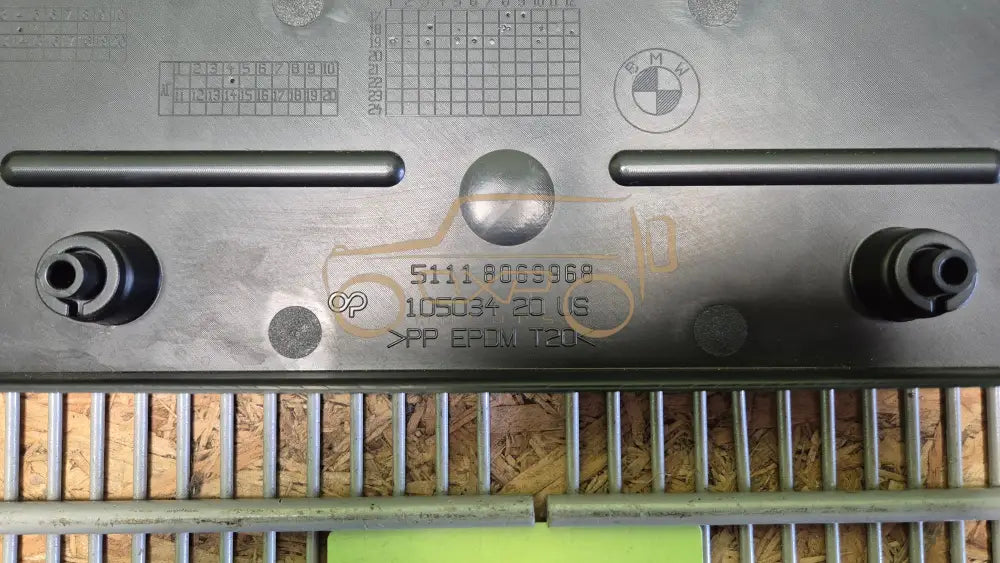 BMW X7 G07 front bumper license plate holder - bumper plate holder