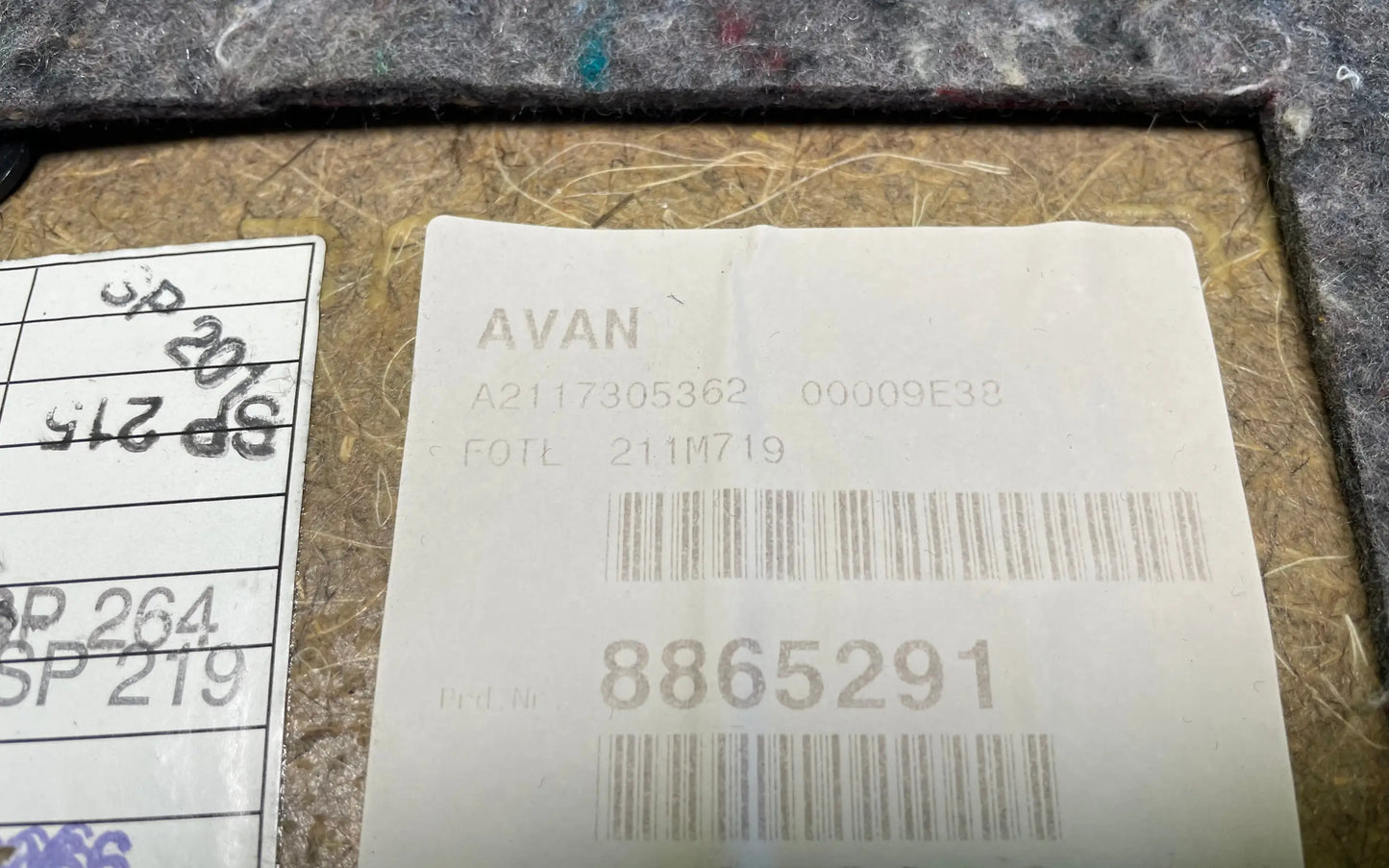 Mercedes-Benz E-Class W211 Rear driver side interior door panel set - interior door panel