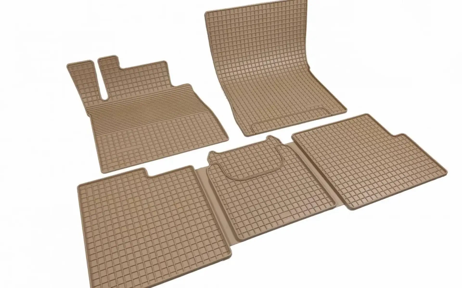 Mercedes-Benz G-Class W463 00-17 Rubber floor mats - Beige - floor mats