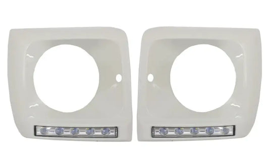 Mercedes-Benz G-Class W463 (1989-2012) G65 Design Headlights Covers White - headlight