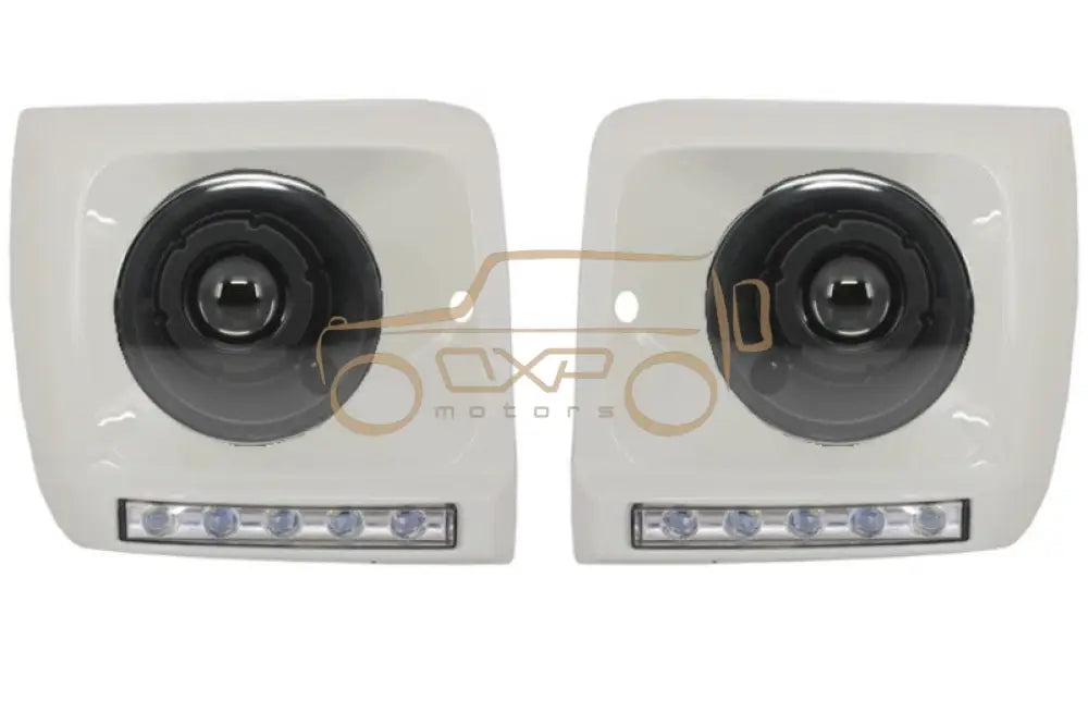 Mercedes-Benz G-Class W463 (1989-2012) Headlights Black Bi-Xenon with covers