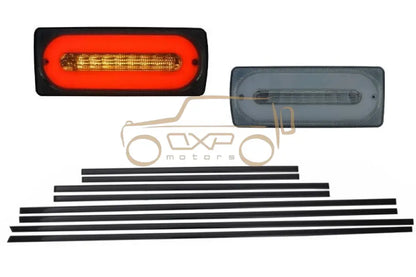 Mercedes-Benz G-Class W463 (1989-2015) LED Taillights with Black Door Moldings
