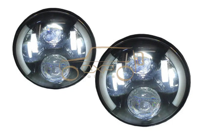 Mercedes-Benz G-Class W463 (1989-2017) Half Halo Black Headlights