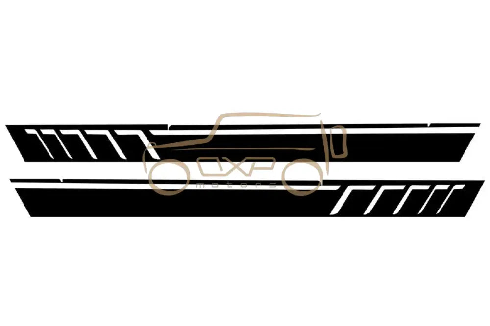 Mercedes-Benz G-class W463 (1989-2017) Side Decals Sticker Vinyl Matte Black