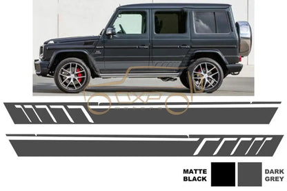 Mercedes-Benz G-Class W463 (1989-2017)Side Decals Sticker Vinyl Dark Grey