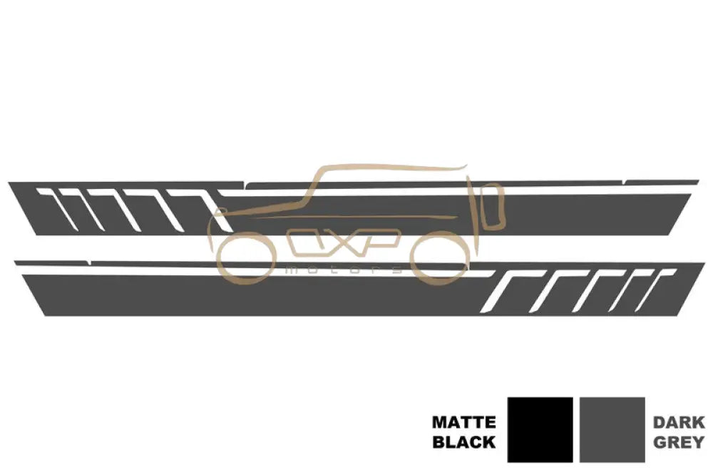 Mercedes-Benz G-Class W463 (1989-2017)Side Decals Sticker Vinyl Dark Grey