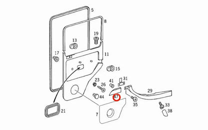 Mercedes-Benz G-Class W463 90-99 Door wood trim set - wood trim