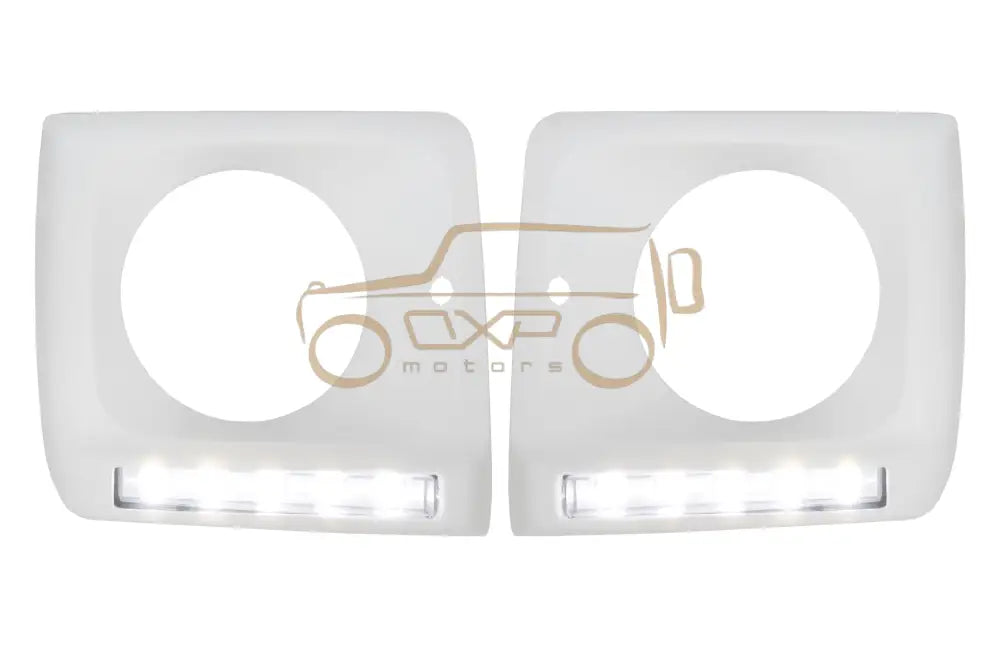 Mercedes-Benz G-Class W463 Headlights Covers with LED DRL Daytime Running Lights