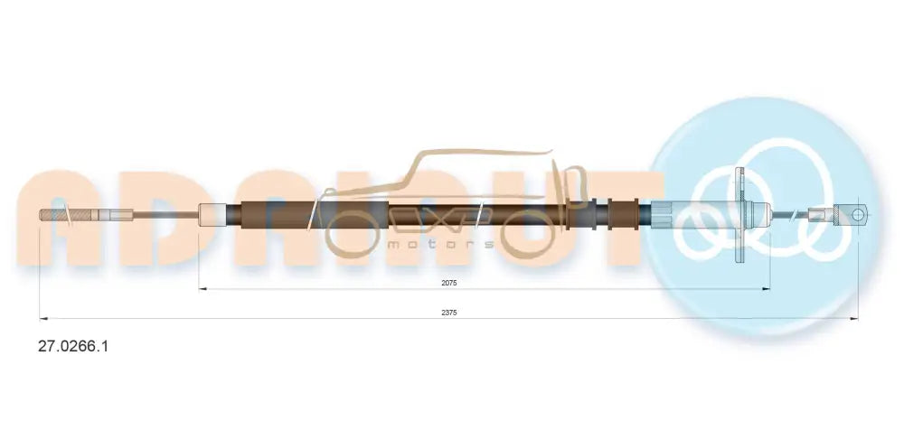 Mercedes-Benz G-Class W463 Parking Brake Cable