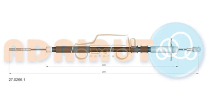 Mercedes-Benz G-Class W463 Parking Brake Cable