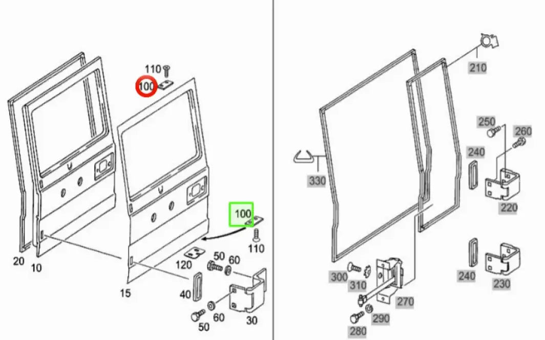 Mercedes-Benz G-Class W463 Stainlees Steel Door ramp plate - door ramp plate