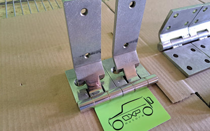 Mercedes-Benz G-Class W463 Stainless Steel Doors Hood + Trunk Door Hinge Set 12 pcs - hinge set