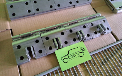 Mercedes-Benz G-Class W463 Stainless Steel Doors Hood + Trunk Door Hinge Set 12 pcs - hinge set