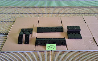 Mercedes-Benz G-Class W463 Stainless Steel Doors Hood + Trunk Door Hinge Set 12 pcs - hinge set