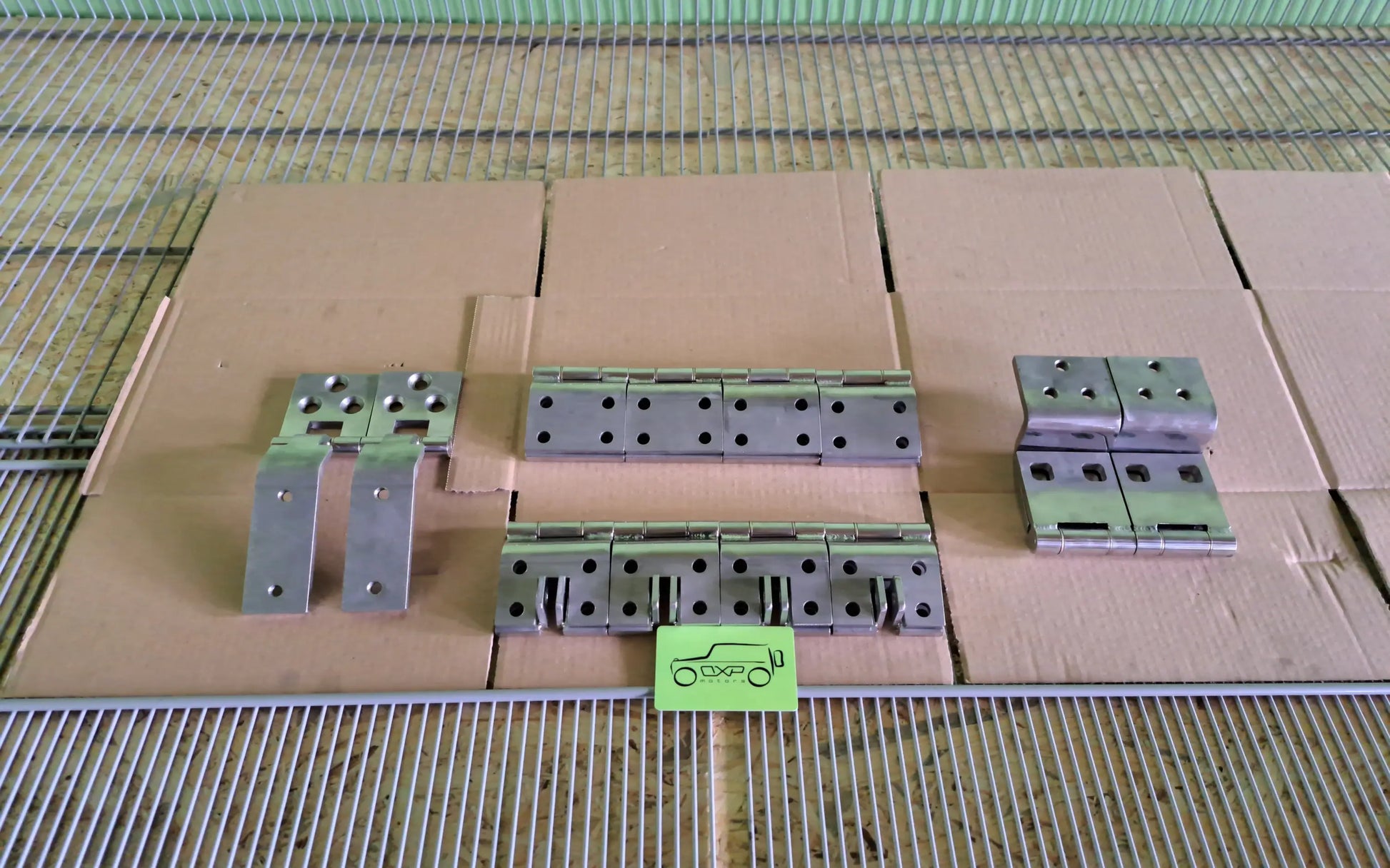 Mercedes-Benz G-Class W463 Stainless Steel Doors Hood + Trunk Door Hinge Set 12 pcs - hinge set