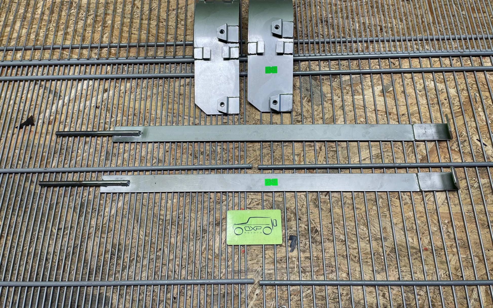 Mercedes-Benz G-Class W463 NEW Stainless steel fuel tank strap set