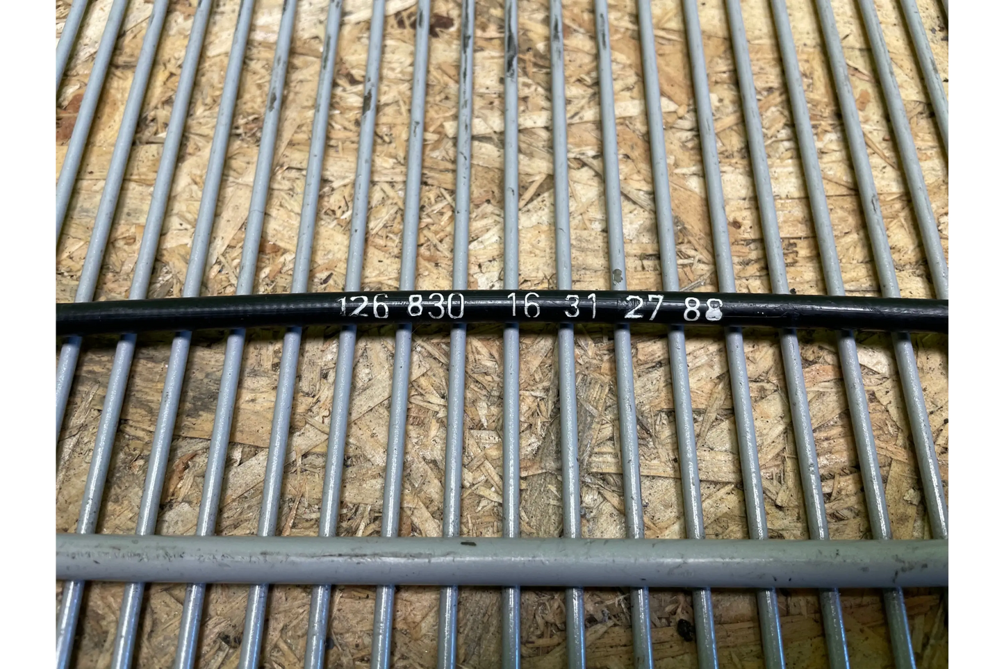 Mercedes-Benz S-Class W126 Heater unit flap cable pull rear genuine - heater unit flap cable