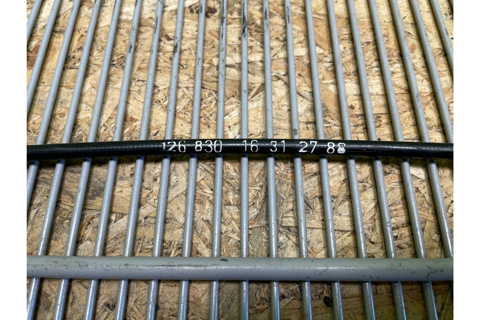 Mercedes-Benz S-Class W126 Heater unit flap cable pull rear genuine - heater unit flap cable