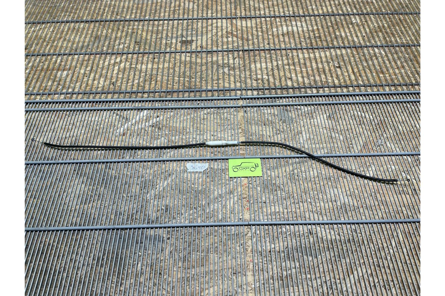 Mercedes-Benz S-Class W126 Heater unit flap cable pull rear genuine - heater unit flap cable