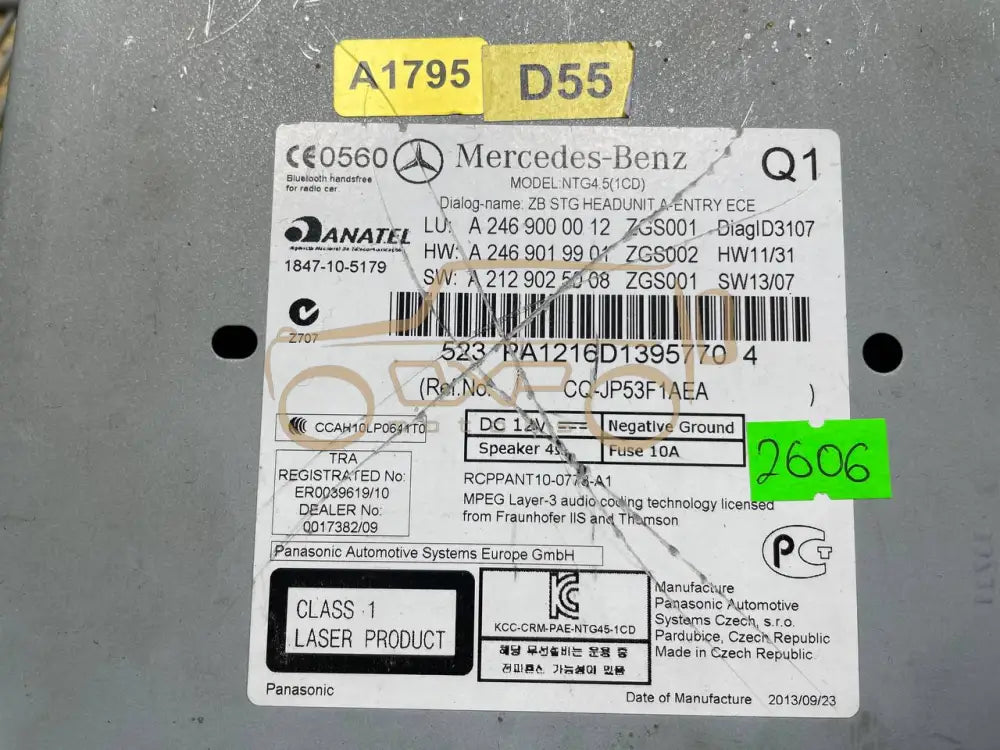 Mercedes-Benz W176 W246 Navigation Systeem