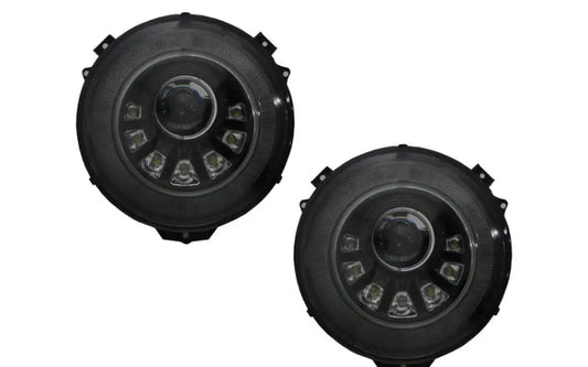 Mercedes G-Class W463 (2005-2017) Headlights Bi-Xenon LED M Square Look - headlights