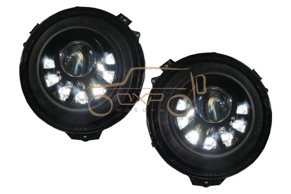Mercedes G-Class W463 (2005-2017) Headlights Bi-Xenon LED M Square Look