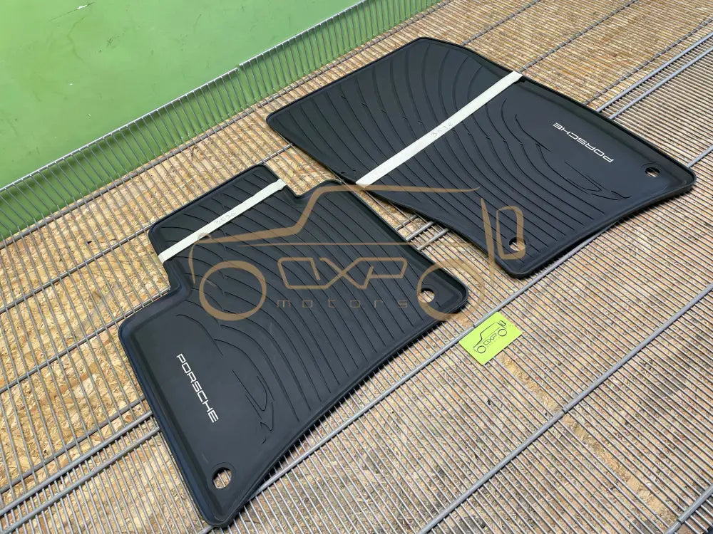 Porsche Cayenne 958 Weather Plastic Floor Mats Front Set - floor mats