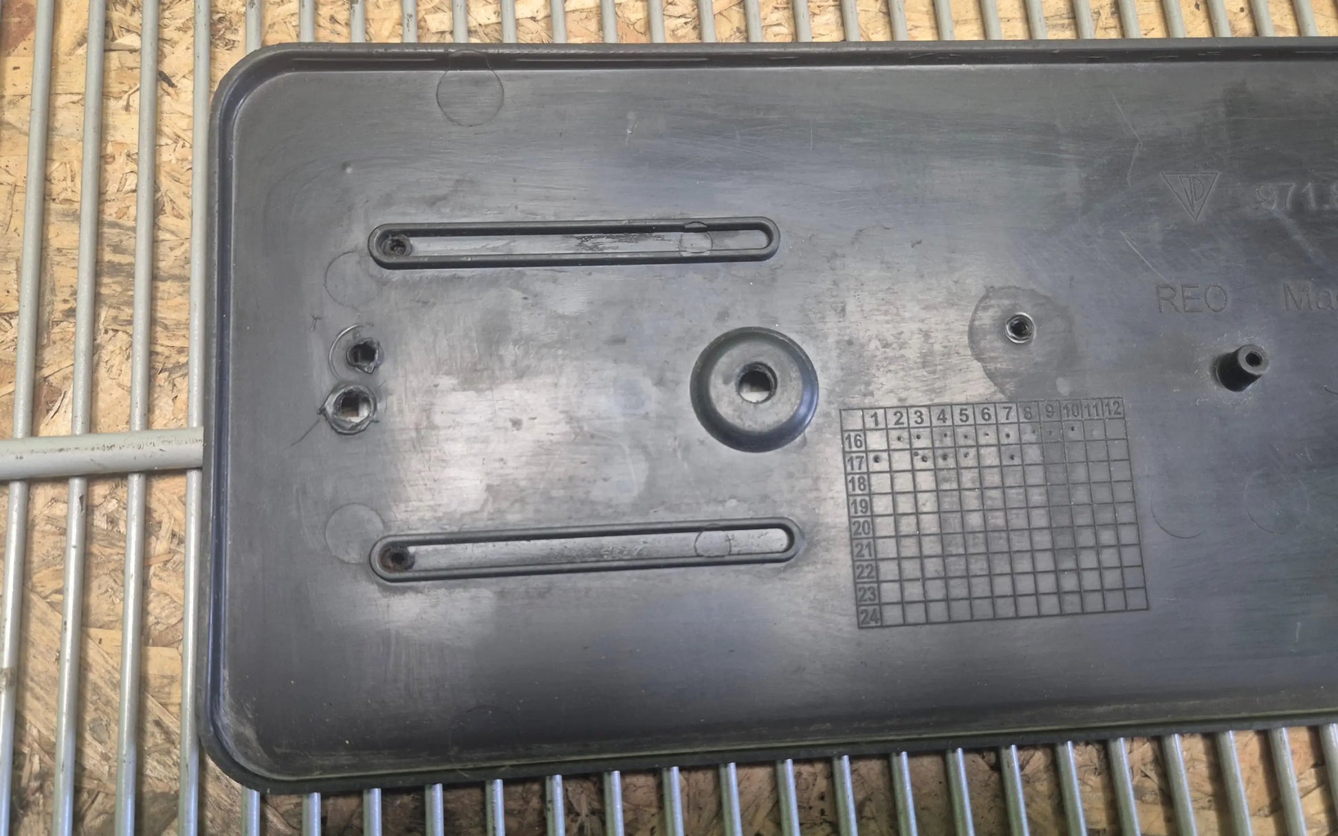 Porsche Panamera 971 license plate holder front bumper - license plate holder