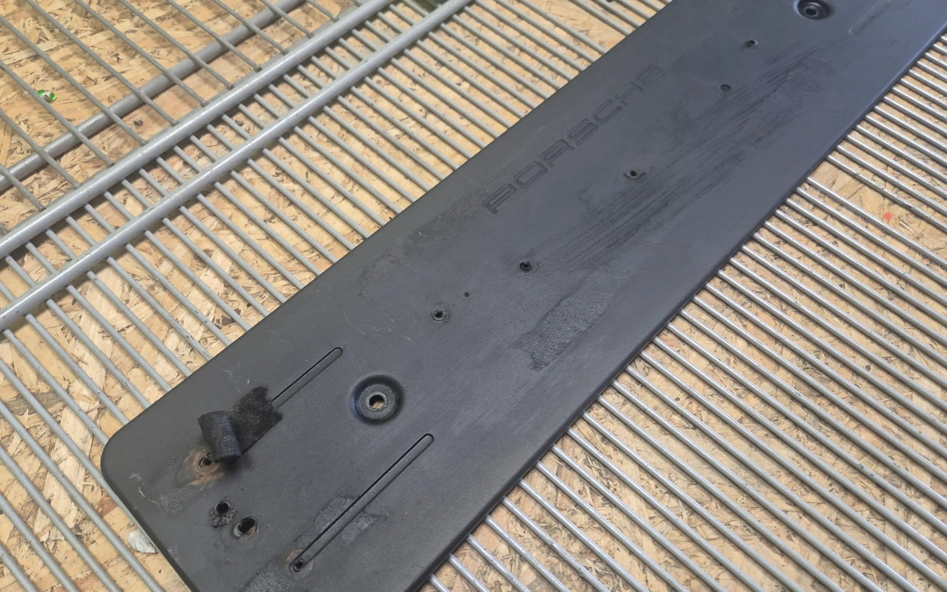 Porsche Panamera 971 license plate holder front bumper - license plate holder